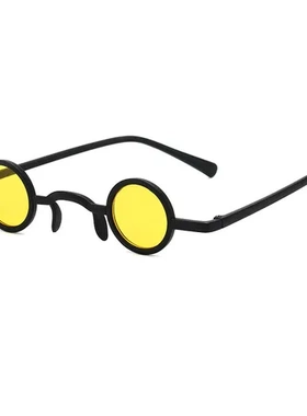 嘻哈眼镜超小框礼品个性太阳镜蒸汽朋克墨镜伴郎清新地摊搞怪圆形