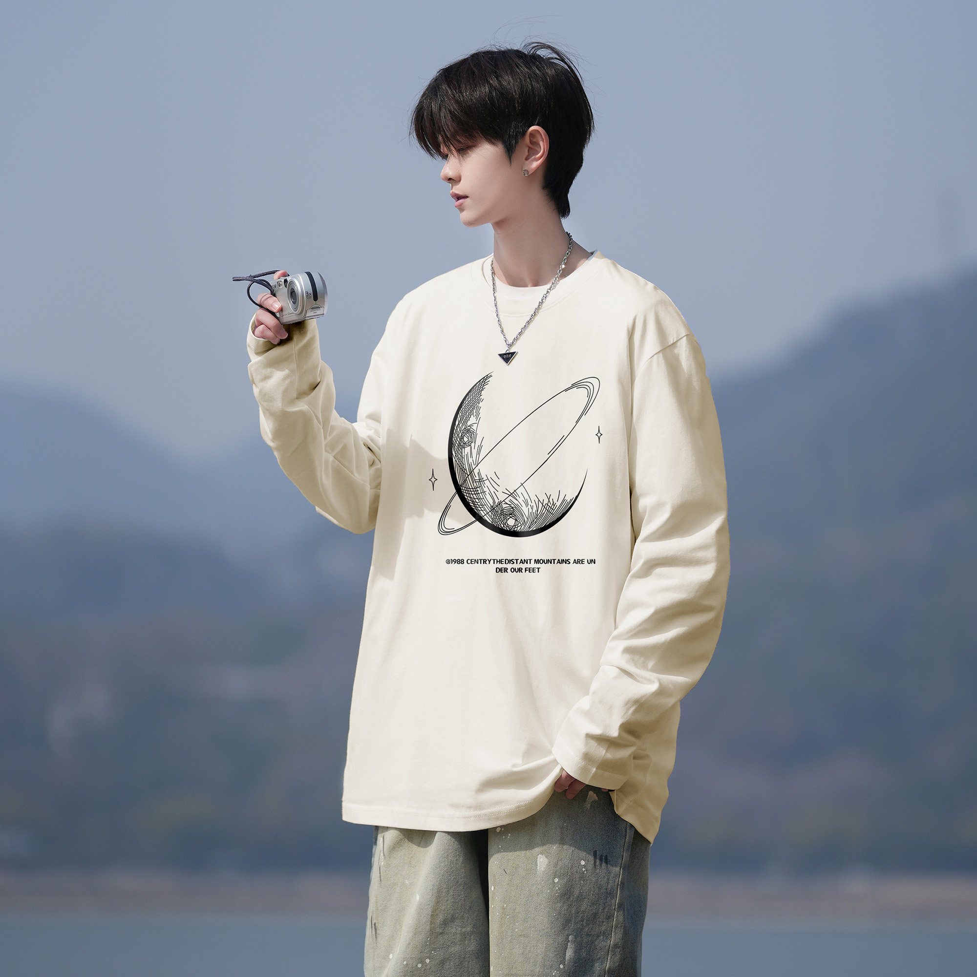 胖胖哥美式环绕星球圆领卫衣男春季高街大码宽松纯棉运动长袖上衣,淘宝优惠券,粉丝福利购,淘宝优惠卷