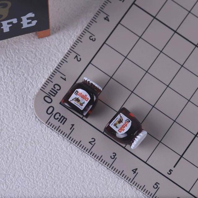 Miniature food play scene model doll house accessories mini strawberry jam bottle instant coffee DIY handmade DIY