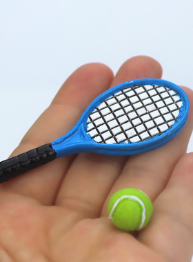 树脂运动器材娃娃屋模型网球拍