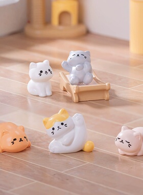 微景观娃屋创意可爱猫爬架猫屋猫咪公仔装饰品配件DIY配件小摆件
