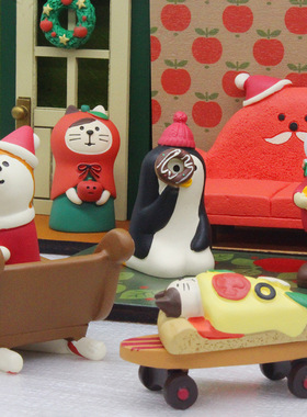 日式风圣诞老人礼物小摆件