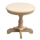DOLLHOUSE doll house mini furniture coffee table white small round table coffee mahogany walnut color round table