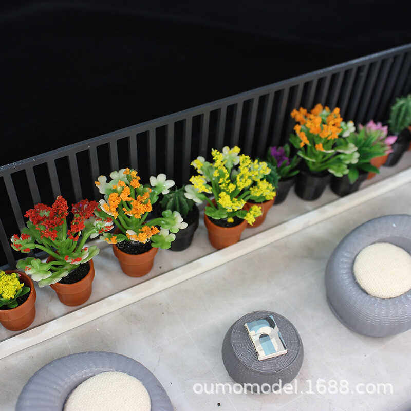 微缩模型盆栽仙人掌迷你植物模型diy沙盘摆件娃屋花盆diy娃屋装饰 - 图2