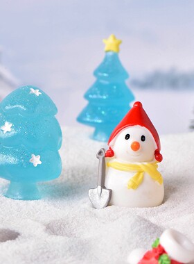 圣诞装饰小配件摆件雪人圣诞帽