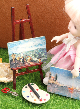 木质桌面三件套画廊画架