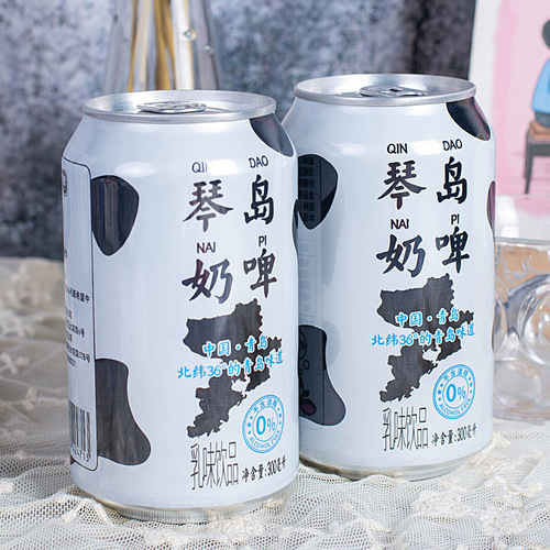 新希望琴牌鲜奶啤300ml易拉罐装乳制饮品风味乳酸菌饮料