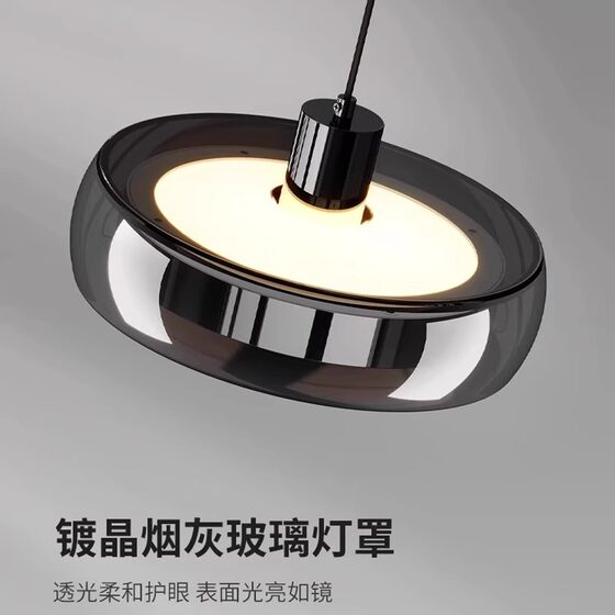 Italian minimalist restaurant chandelier King Lake modern simple high-end island bar table lamp dining table glass chandelier Y