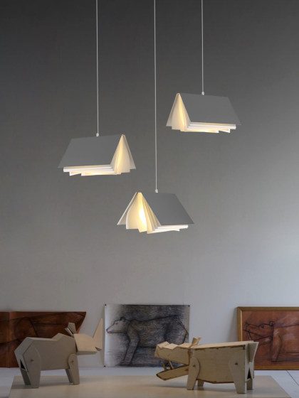 Book lamp Nordic restaurant chandelier designer creative personality study bedroom bedside lamp three-head dining table lighting
