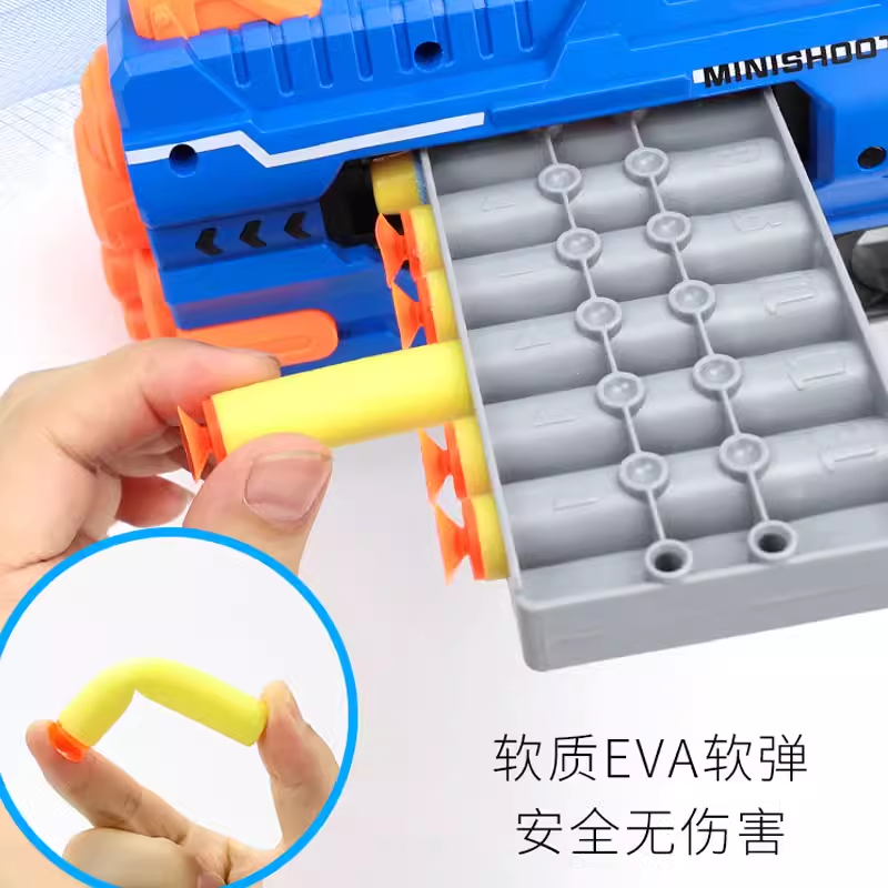 雄海儿童疾风烈焰拼装软弹手枪男孩子射击礼物大礼盒版益智玩具 - 图0