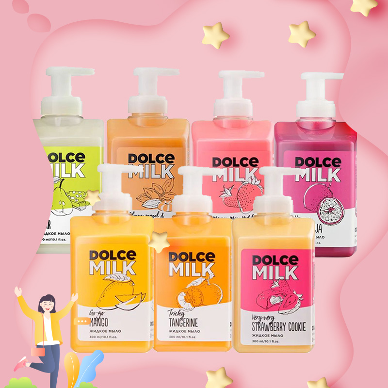 俄罗斯Dolce milk果味多选滋润不伤手洗手液保湿滋养手部300ml-图1