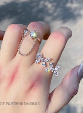 蝴蝶双笙/超仙锆石925独立设计