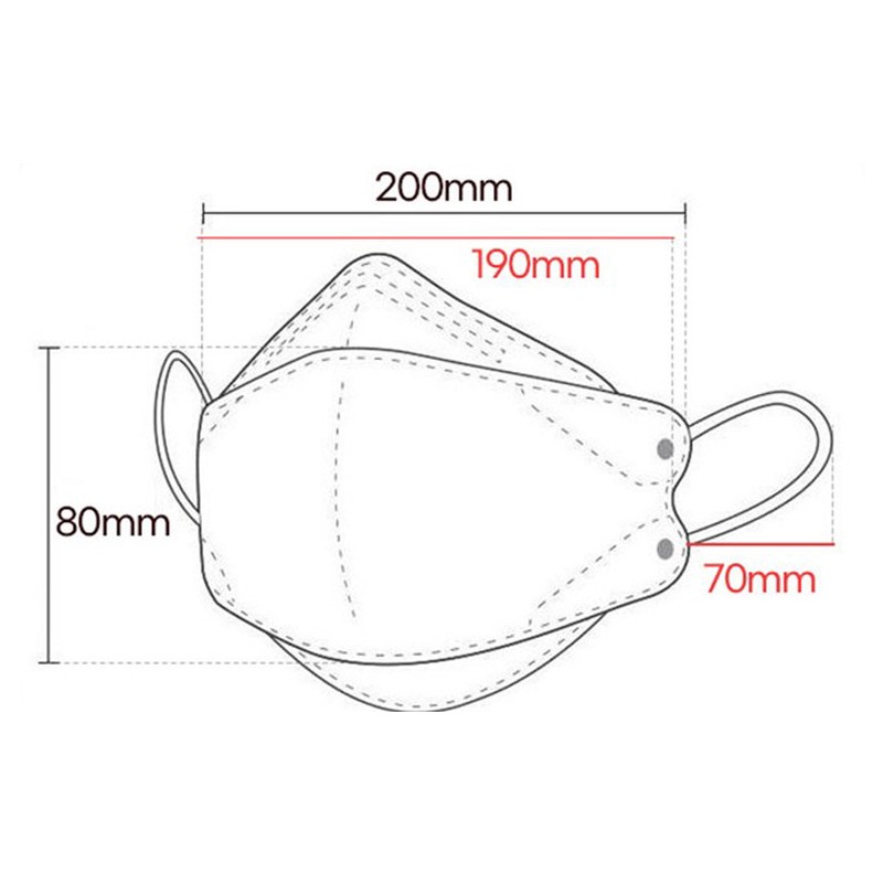 韩国原装KF94口罩彩色Goodmanner男女性防雾霾飞沫独立包装3D立体 - 图2