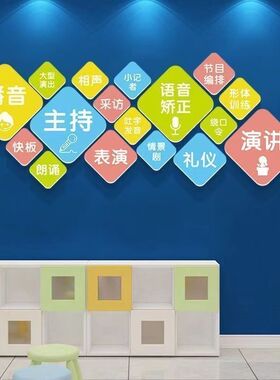 培训机构训练表演班级自粘贴纸画