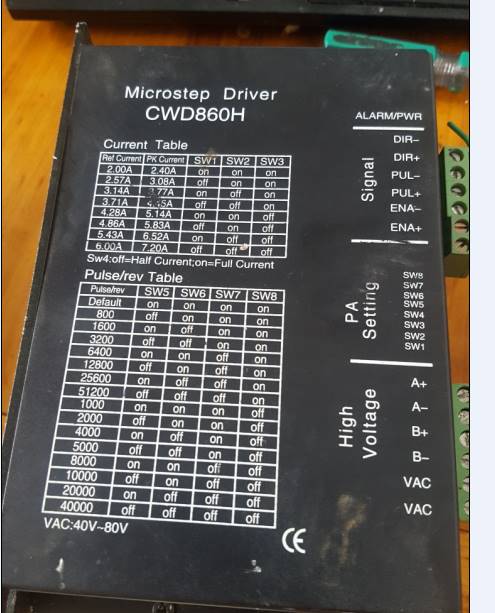 数字驱动器CWD860H 步进电机驱动器 /7.2A80V交流 二手 - 图0