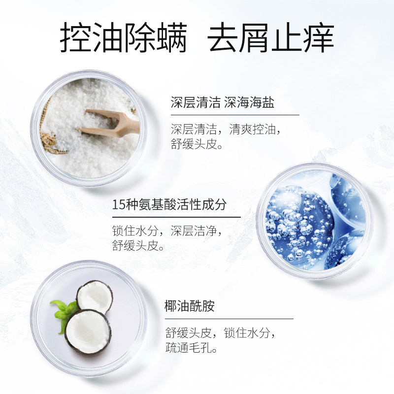 肌肤之食海盐男女士去屑止痒洗发水 肌肤之食洗发水