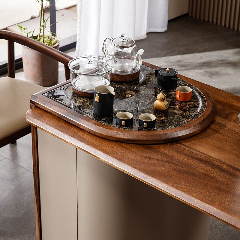 茶桌椅组合实木多功能书桌轻奢家用阳台茶餐桌一体简约现代泡茶台,淘宝优惠券,粉丝福利购,淘宝优惠卷