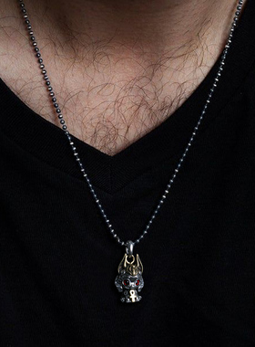 YUKI男女个性埃及神银项链