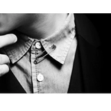 Аксессуар, ретро булавка, брендовая брошь, серьги подходит для мужчин и женщин, серебро 925 пробы