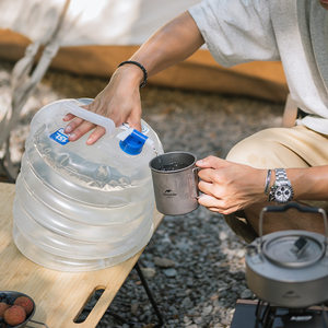 挪客5升10L15L户外便携式折叠水桶伸缩水壶水袋食品级车用储水器