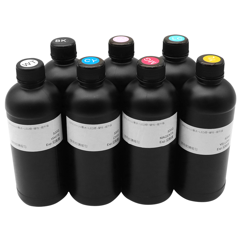 硌彩适用理光G5墨水 UV墨水 LED灯固化墨水硬性柔性墨水UV喷头墨 - 图0