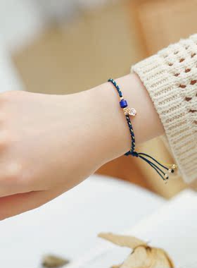 纯然女小众设计手工编织手链