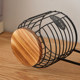 Desktop coffee storage basket with metal handle Nordic