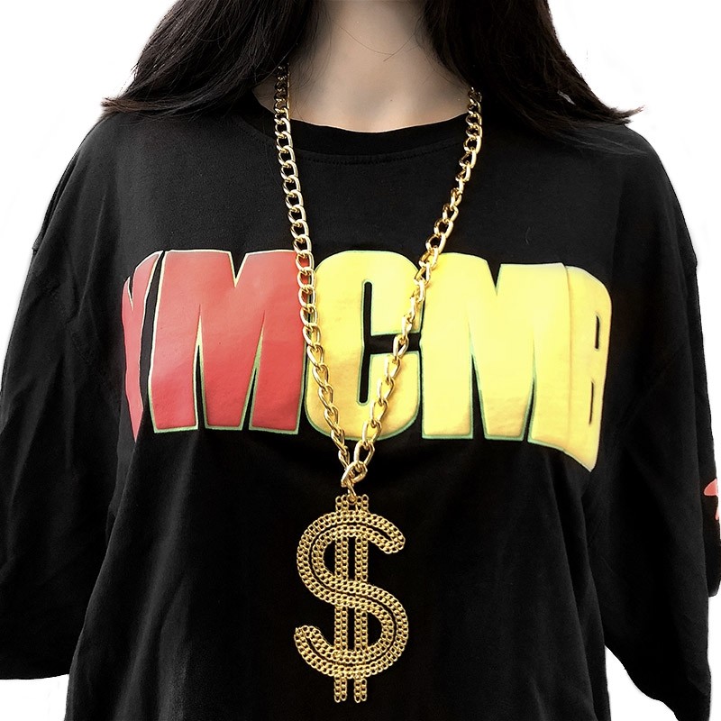 @网红嘻哈夸张仿真大金链子男粗 古悠项链