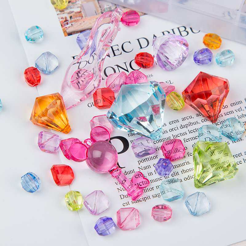 摆件儿童水晶串珠宝石手工制作项链 古悠手链