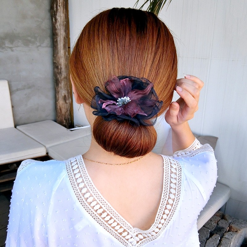 工具韩版优雅可爱员工花苞头卷发器 古悠发饰