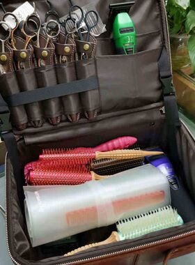DSYSTEM大师剪刀工具箱包手提密码剪刀吹风电推剪美发工具箱便携