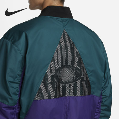 Nike/耐克正品秋冬新款男子拼接运动棒球服外套CK6671-300 - 图1