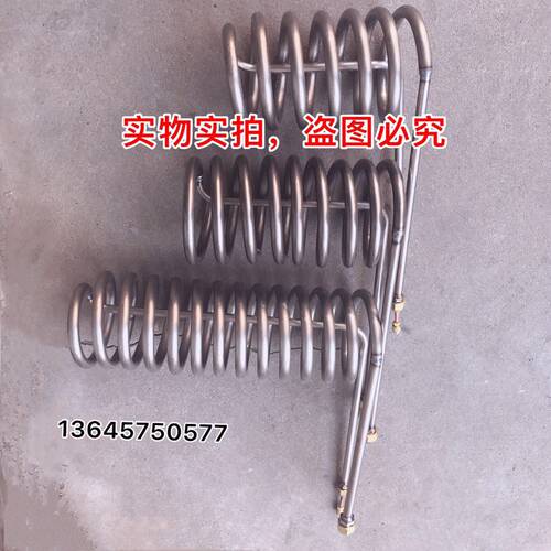 制冷海鲜鱼池钛管蒸发器纯钛换热器冷水机钛炮1P 1.5HP 2 3P 5匹P - 图0