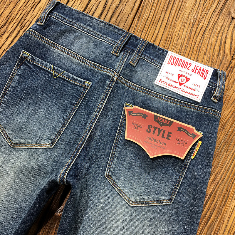 赤耳丹宁牛仔裤男九分裤高端红边布弹力修身小直筒长裤夏季薄款,淘宝优惠券,粉丝福利购,淘宝优惠卷