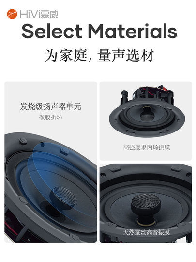 HiVi 5.1 ceiling speaker home theater set