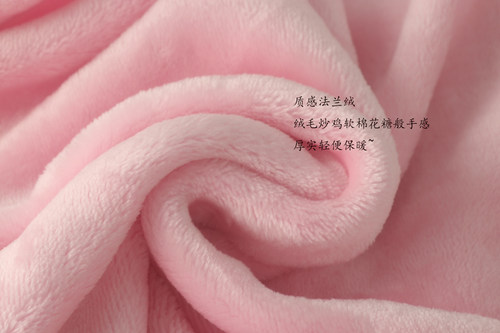 女孩加厚法兰绒珊瑚绒花边开身长袖长裤睡衣家居服套装保暖冬童装 - 图0