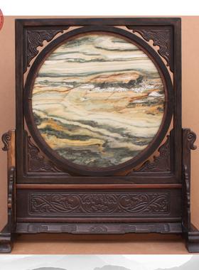 苏绣双面绣小摆件中式屏风