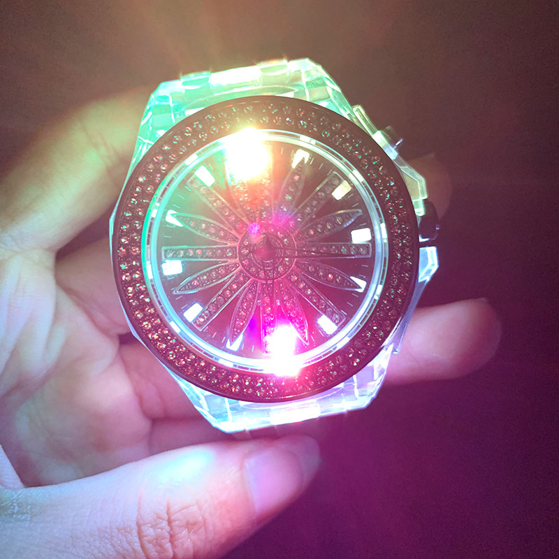香港guou中性个性发光男女大表盘 维斯邦辰 潮流时装女表国产腕表