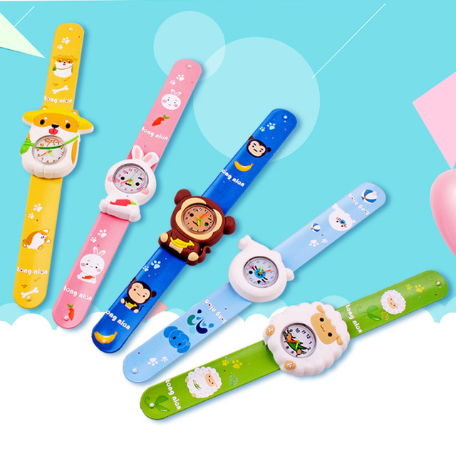 Children's Toy Watch Girl White Rabbit Electronic Watch Girl Gift Cute Toddler Cartoon Cat Boy