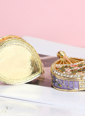 创意工艺品珐琅首饰盒网红轻奢中式家居创意琵琶小摆件礼品礼物