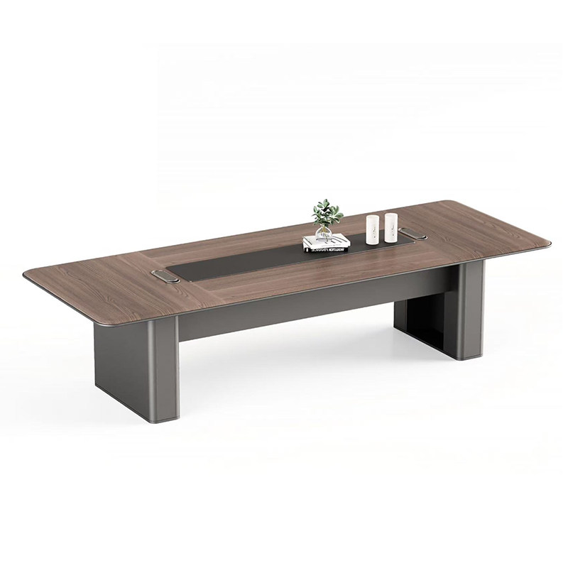 现代简约长方形会议桌大班台EO级环保吸塑防水轻奢高级感,淘宝优惠券,粉丝福利购,淘宝优惠卷