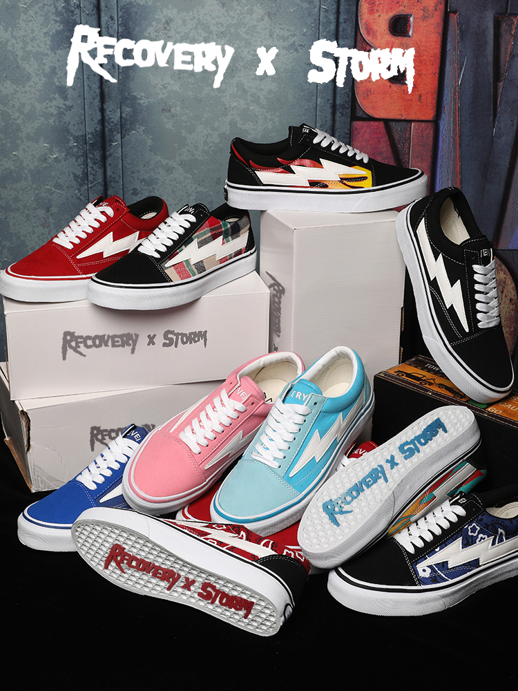 REVENGE X STORM ALL THE复仇风暴洛杉矶闪电鞋百搭滑板鞋帆布鞋 - 图0