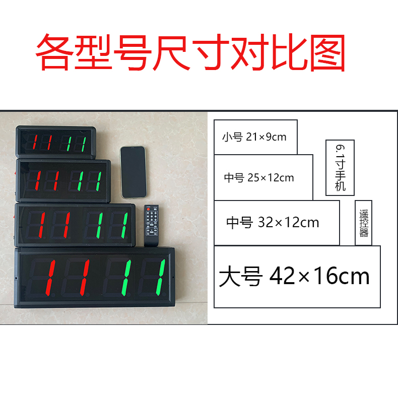 台球电子记分牌 球房 篮球羽毛球乒乓球 迷你便携积分翻分器 遥控 - 图1