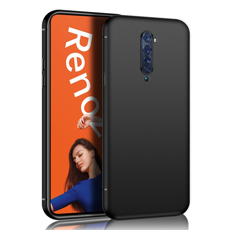 适用磨砂oppo Reno12 11 10防摔8Pro防指纹7SE 5K X7手机壳find X6软硅胶套findX3保护reno9新款Ace黑色外壳-图3