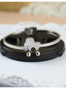 简约十二生肖羊年铃铛手镯女轻奢时尚潮流百搭钻钱币本命年好转运