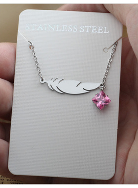 暗黑辣妹风黑色棱形钻项链2024新款爆锁骨链女高级设计感小众配饰