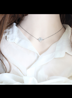 几何米字甜美项链女夏季轻奢小众设计ins风简约精致锁骨链女生潮