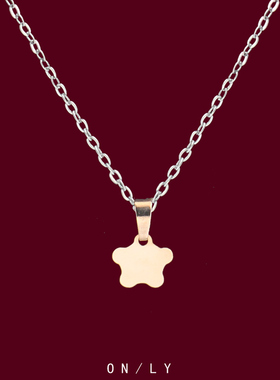 迷你小花项链女2024新款夏天轻奢小众高级感锁骨链爆款颈链配饰