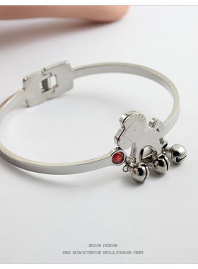 红钻幸运红红火火本命年生肖木马手镯闺蜜手环手镯节日生日女礼物