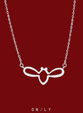 清冷感新中式蜜蜂项链女配饰轻奢小众国风锁骨链颈链choker链-E89